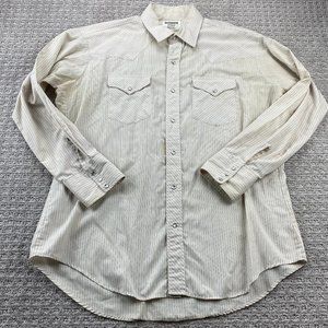 Vintage Ruddock Shirts Western Shirt Men Extra Large XL Button Up Pearl Snap